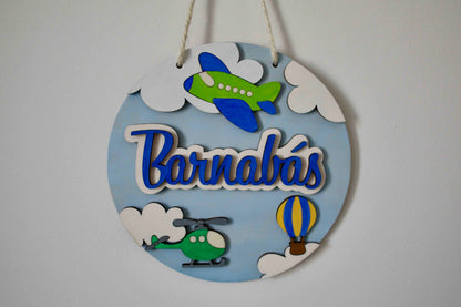 Adventure in the Skies Room Sign – Perfect for Little Explorers!